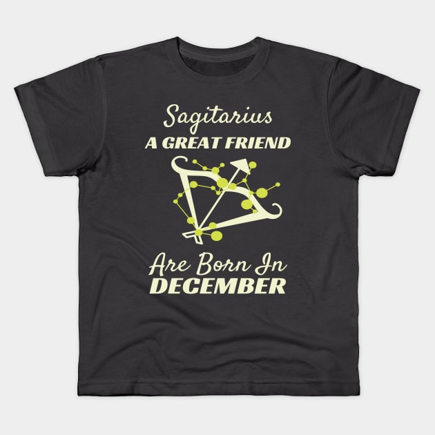 Sagitarius A Great Friend Kids T-Shirt by ugisdesign